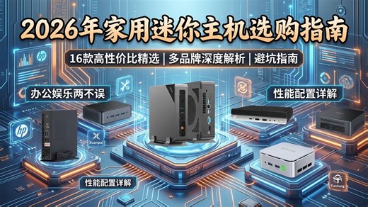 硬核评测：2026年16款家用迷你主机推荐，2026年迷你主机哪个品牌好？多维度对比天虹、ASLE等品牌，为你揭秘最佳迷你电脑选择！