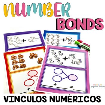 Number bonds to 10 practice for kindergarten and 1st grade with pictures
