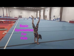 BASIC BEGINNER GYMNASTICS TUTORIAL FOR KIDS (Part 1) TO PRACTICE AT HOME BY 5 YEARS OLD SAISHA