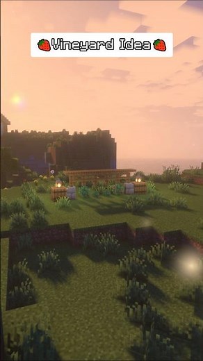 Beautiful Vineyard Garden Idea for Minecraft! 🍇