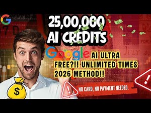 🚀 Google AI Ultra 2026 Method 🔥 Get 25,000 AI Credits Unlimited Times | Full Tutorial