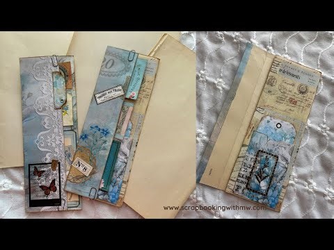 DON'T THROW AWAY THOSE BLANK BOOK PAGES ~ MAKE THESE EASY EPHEMERA PIECES