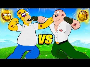 HOMER SIMPSON vs PETER GRIFFIN in Fortnite