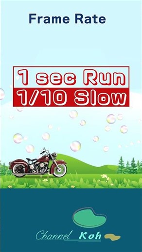 1 sec Bike Run "30fps & 15fps" #motorcycle #framerates #fps