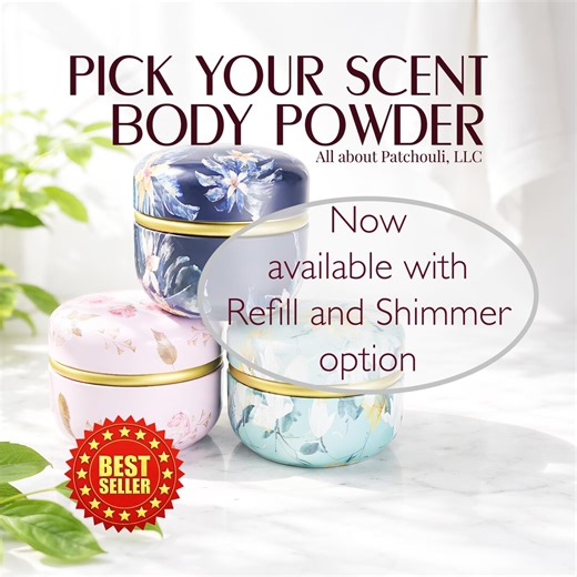 Pick Your Scent Body Powder 4oz, Talc-free, Natural Dusting Powder, Shimmer Option, Puff & Refill Available, Customizable Body Powder - Etsy