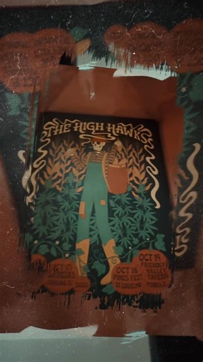 Just got the limited edition screen print posters for the shows this week. They turned out great! There will only be 10 of these available at each show! | The High Hawks