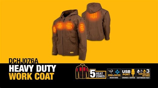 DEWALT® Men s Heated Heavy Duty Work Coat | Stellar Industrial Supply