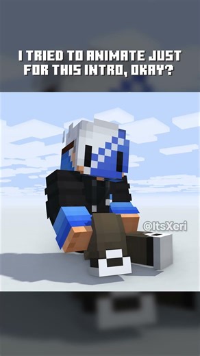 I animated for the first time for this intro! | #minecraft #minecraftshorts