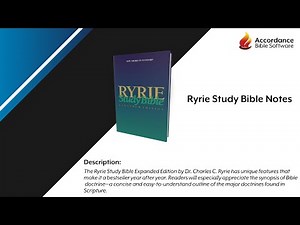 Ryrie Study Bible (Product Overview)