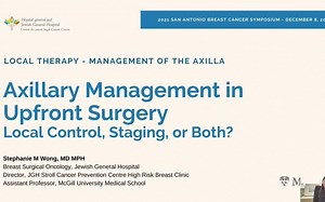 Local Therapy - Management of the Axilla - 2021SABCS