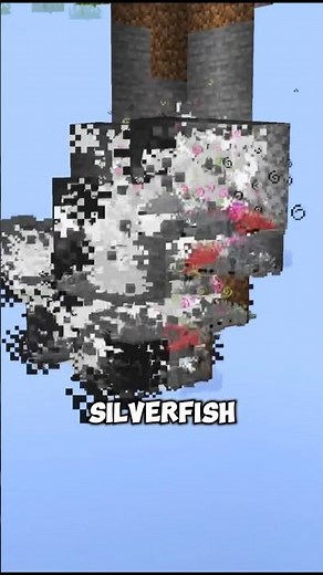 Silverfish can mine for you #minecraft