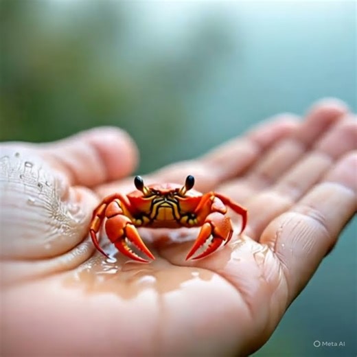 Animal | 🦀 Tiny Crab Adventure | Cutest Little Crab on the Beach