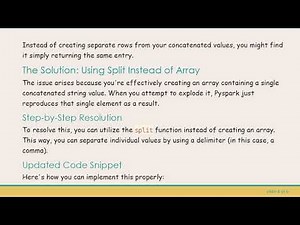 Mastering Pyspark: How to Concatenate Columns to an Array and Explode Values
