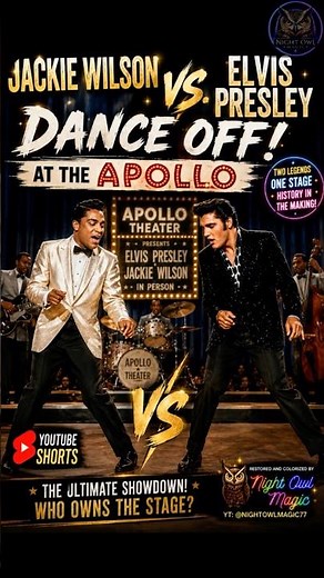 Elvis Presley & Jackie Wilson Dance Off at the Apollo! 🔥🕺 #shorts #elvispresley