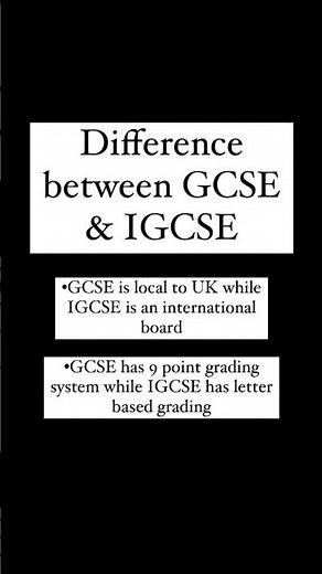 GCSE vs IGCSE