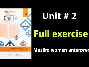 9th class English | Unit 2 | national book foundation | exercise