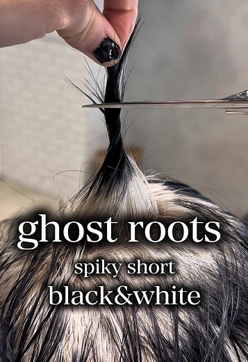 Spiky Short Ghost Roots Hairstyle Guide