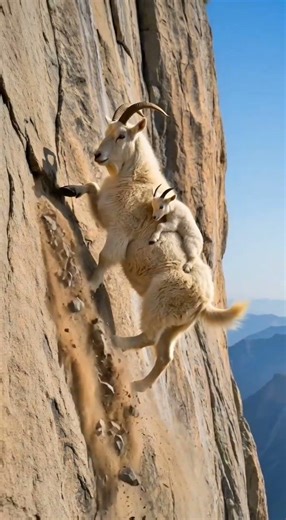 She Carried Her Baby Up A Vertical Cliff… And Never Looked Down 🐐