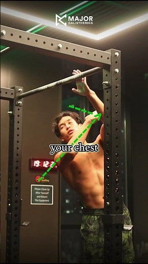 The key to chest to bar pull ups