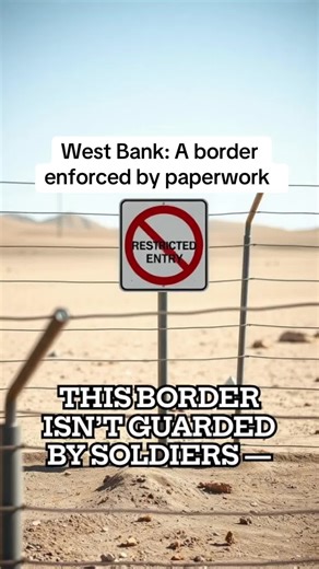 West Bank: A border enforced by paperwork. divided border towns history towns split by borders geopolitical history explained partition history towns checkpoint town life border crossing history disputed territory stories cold war divided cities families separated by borders border wall impact towns #borderhistory #geopolitics #dividedtowns #historystories #bordertown