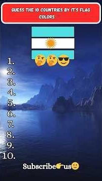 Guess the Country by Flag Colors 🌍😈 Only 1% Get All 10 Right! #shorts