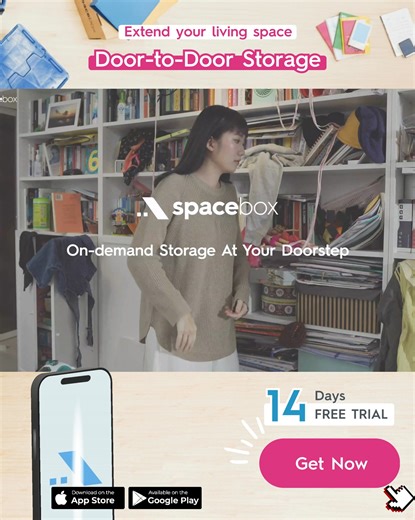 Extend your living space🏠💪 New Year, New Life! Stop letting suitcases and seasonal clothes take over your home. Spacebox is your effortless Door-to-door Storage solution. Store your stuff, get it back when you need it—all without leaving home. Why choose us? ✅ Best Value: From $49/box per month ✅ Zero Hassle: Free box delivery & pickup. No transport struggles! ✅ Easy Management: Schedule delivery, and update item details via our Mobile App 📱 How it works: 1️⃣ We Deliver ➡️ 2️⃣ You Pack ➡️ 3️⃣