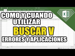 Como y cuando utilizar BUSCAR V en Excel errores comunes y aplicaciones | Función VLookUp Excel