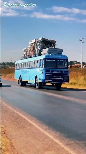 DAF AVM bus loaded on the roads of Harare Zimbabwe #buses #automobile