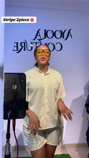 Stripe Two-Piece Fashion Set Available Now