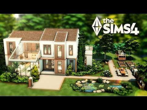 Modern Countryside Home || || The Sims 4 Speed Build - NO CC