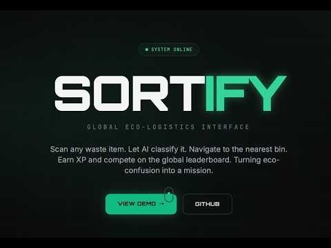 Sortify App - 3x Winner SF Hacks '26