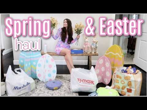BIG Spring & Easter Haul 2026! TJ Maxx, Target, HomeGoods, Amazon! Easter Basket Finds & Home Decor