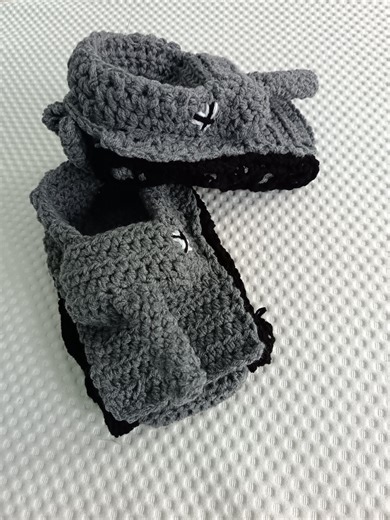 Tiger 1 Tank Crochet Slipper Pattern: DIY Funny Slippers (instant Download) - Etsy