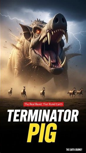 The Terminator Pig That Ruled the Earth (The Real Entelodont Beast!#short ) Unveiled!