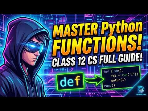 Working with Functions Class 12 CS Full Chapter | Complete Guide by DREADEDRS 💻