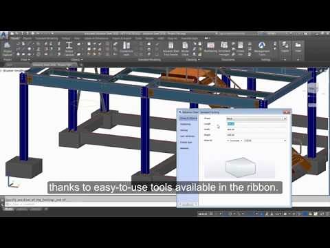 Getting Started with Advance Steel: Part 17 - Creating concrete foundations