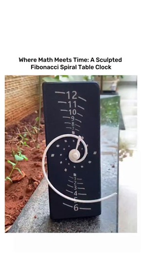 The Curious Core | Where math meets time, this Fibonacci spiral table clock transforms the golden ratio into a functional sculpture. Inspired by nature’s... | Instagram