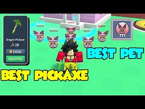 Got The Best Pickaxe And Best Pets In Mining Clicker Simulator