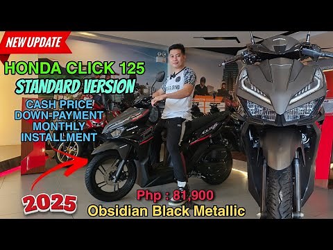 Honda Click 125 Standard Version 2025 Obsedian Black Metallic