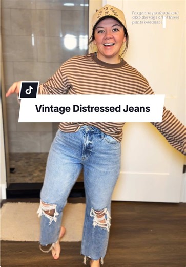 Vintage Distressed Jeans for Everyday Style