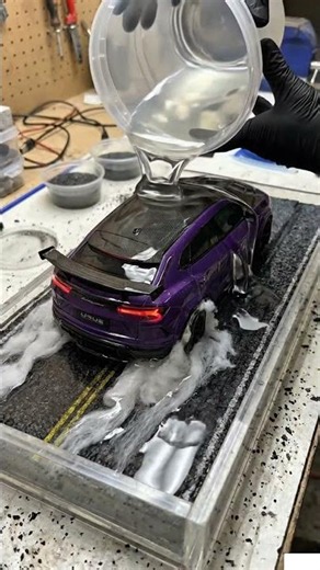 Lamborghini Urus 🔥 Frozen in Crystal Clear Resin!