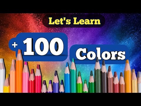 Learn 100 Color names in English | Easy Vocabulary for Beginners