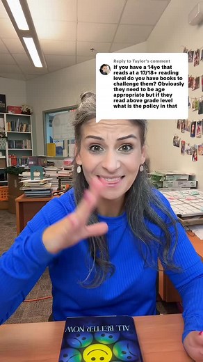 8.3K views · 1.8K reactions | Sometimes we get hung up on levels when really it’s just about reading a story that’s enjoyable and relatable. Reading “down” for a book with relatable themes will not ruin a student’s academic life. Let’s just normalize reading books that we connect with.  Happy reading! #library #librarian #book #bookstagram #middleschool #asmr #librariansofig #books #bookish | Meet Me In The Media Center Official | Facebook