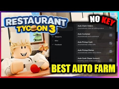 [🍳BEST] Restaurant Tycoon 3 Script - Auto Farm Full functions (NO KEY!!)