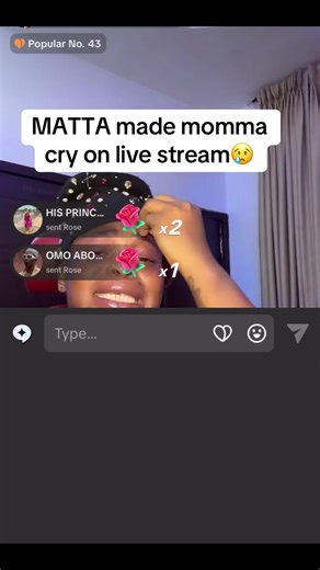 MATTA Makes Momma Cry on Live Stream