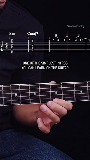 One of the simplest intros you can learn on the guitar