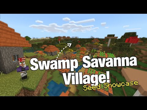 I found a Swamp Savanna Village in This Minecraft Seed!