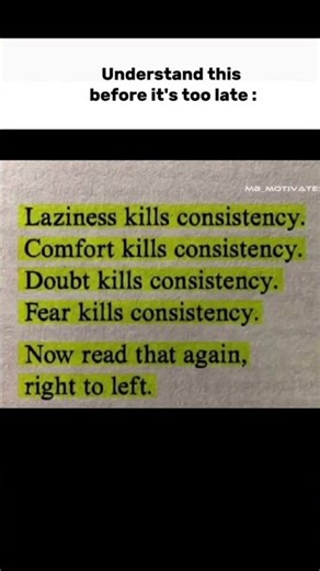 Read This Before It’s Too Late… Laziness Is Killing Your Consistency 💯🔥 #shorts