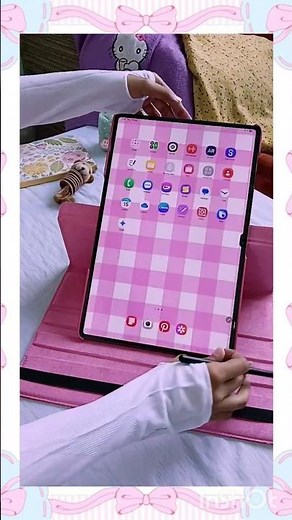 Unboxing My Cute Pink Tab Cover 🩷🌸🌷| Perfect for Aesthetic Setup 💫⭐