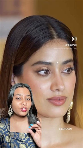 “Janhvi Kapoor’s Iconic Glow | Indian Skin Friendly Makeup Tutorial 🌿” #JanhviKapoorMakeup #SoftGlam
